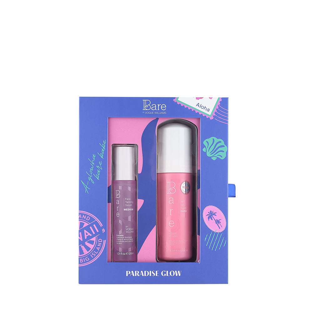 Bare by Vogue Holiday 2025 Gift Set Tanning Bundle Paradise Glow