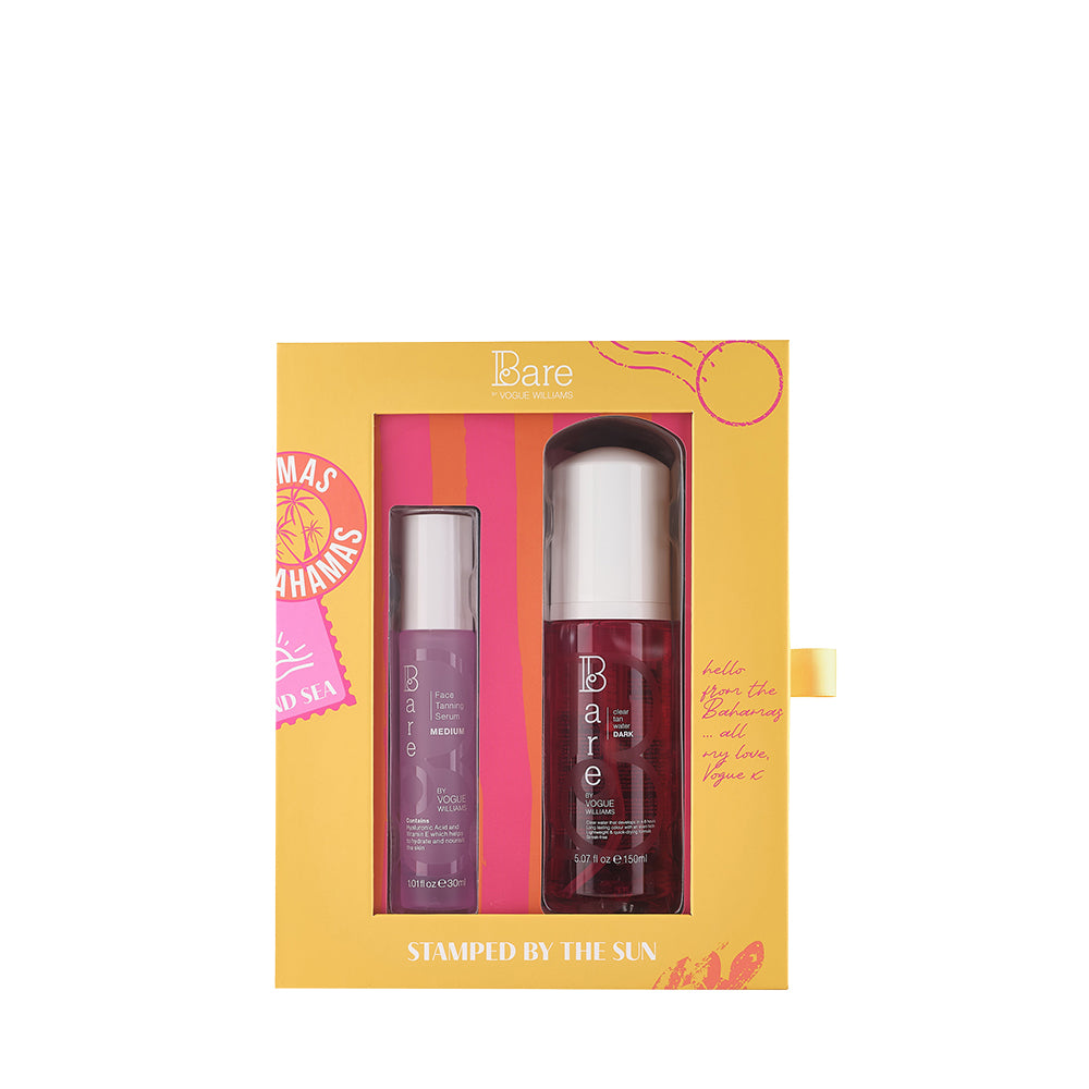 Bare by Vogue Holiday 2025 Gift Set Tanning Bundle Stamped by the Sun