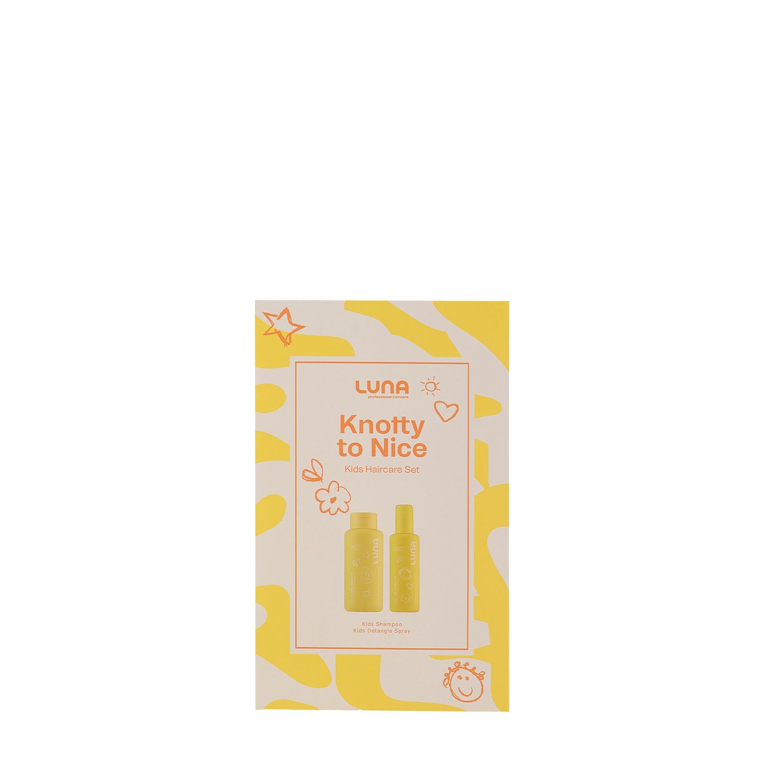 Luna Pro Haircare Holiday Gift Set Knotty To Nice Kids Shampoo and Detangle Spray 